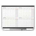 Quartet Mfg. Quartet, PRESTIGE 2 MAGNETIC TOTAL ERASE 4-MONTH CALENDAR, 36 X 24, GRAPHITE COLOR FRAME 4MCP23P2